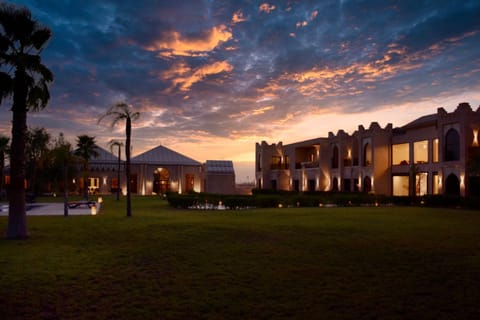 Property building, Garden, Sunset