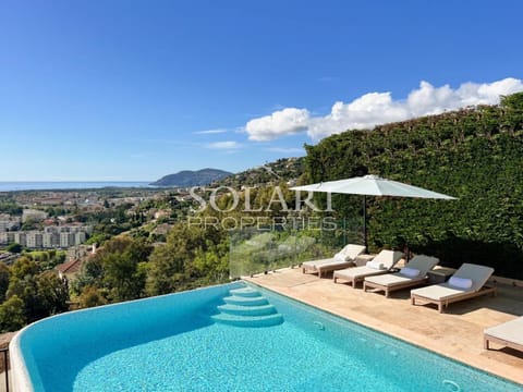 Patio, Pool view, Swimming pool, sunbed