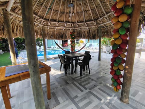 Patio, Pool view