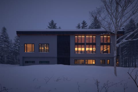 Property building, Night, Natural landscape, Winter