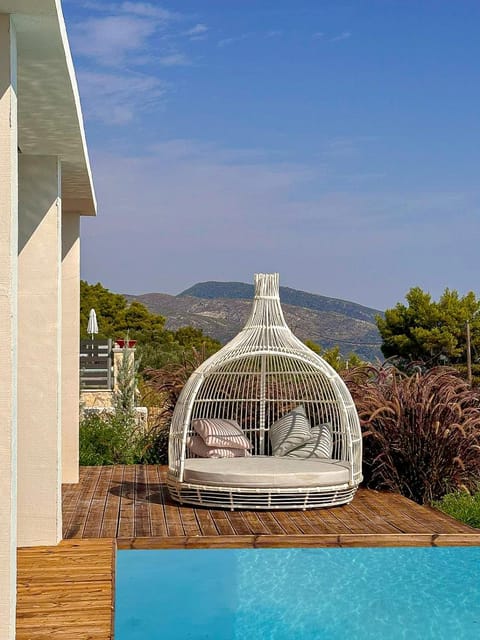 Patio, Natural landscape, Pool view