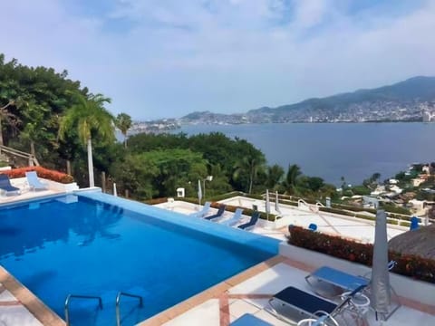 Patio, Nearby landmark, Day, Natural landscape, View (from property/room), Balcony/Terrace, Lake view, Mountain view, Pool view, Sea view, Swimming pool, sunbed