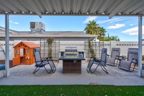 Patio, BBQ facilities, Children play ground, fireplace