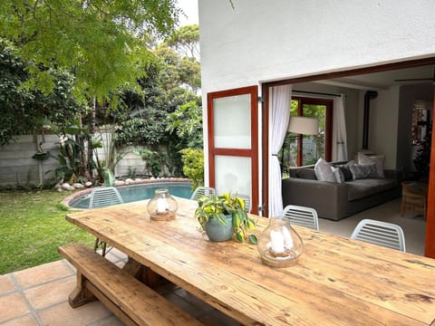 Pool side Bliss Kommetjie House in Cape Town