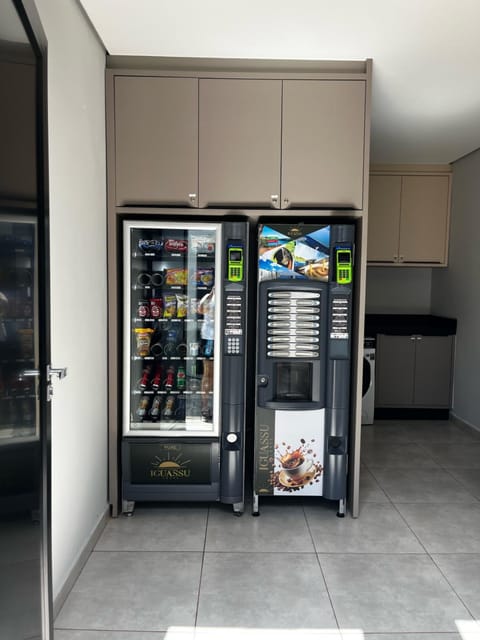 Kitchen or kitchenette, vending machine