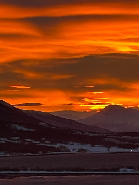 Natural landscape, Mountain view, Sunrise, Sunset