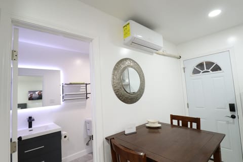 Dining area, air conditioner