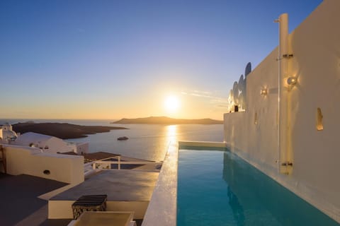 Sea view, Swimming pool, Sunset