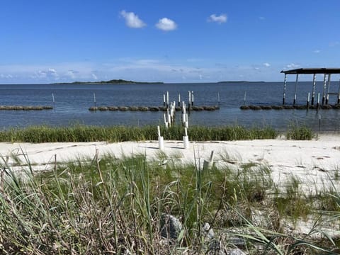 Gulf front with sand and water access House in Cedar Key