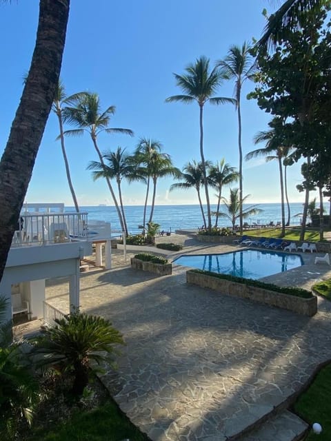 Beach, Sea view, Swimming pool, sunbed