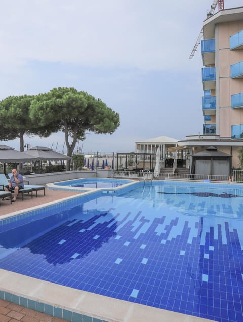 Pool view, sunbed