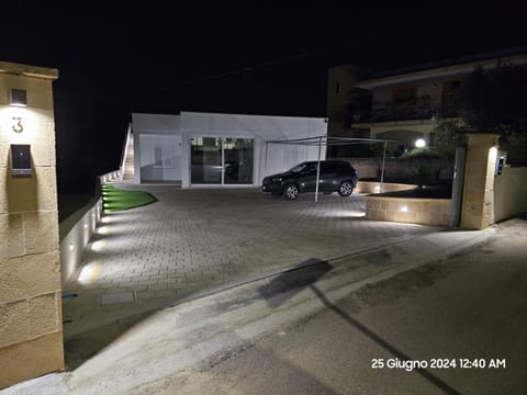 Property building, Night, Parking