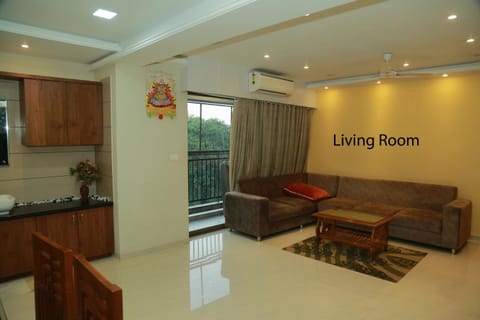 Living room, Seating area, air conditioner