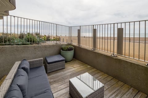 Patio, Seating area, Beach, Sea view