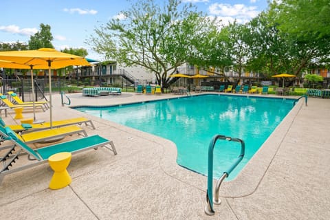 Pool view, Swimming pool, Swimming pool, sunbed