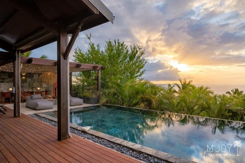 Pool view, Swimming pool, Sunset