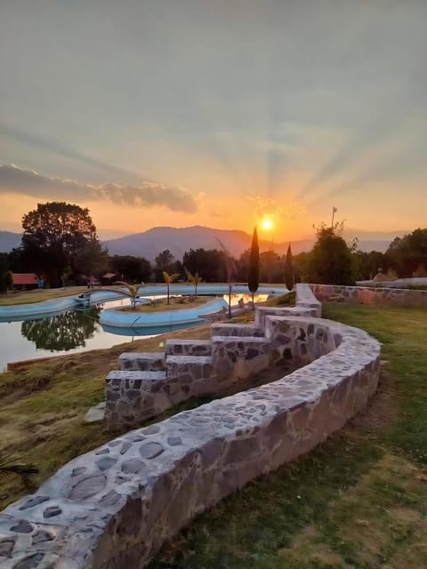 Nearby landmark, Natural landscape, Garden, Garden view, Sunset