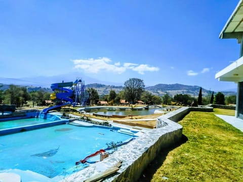 Nearby landmark, Day, Natural landscape, Pool view, Swimming pool, sunbed