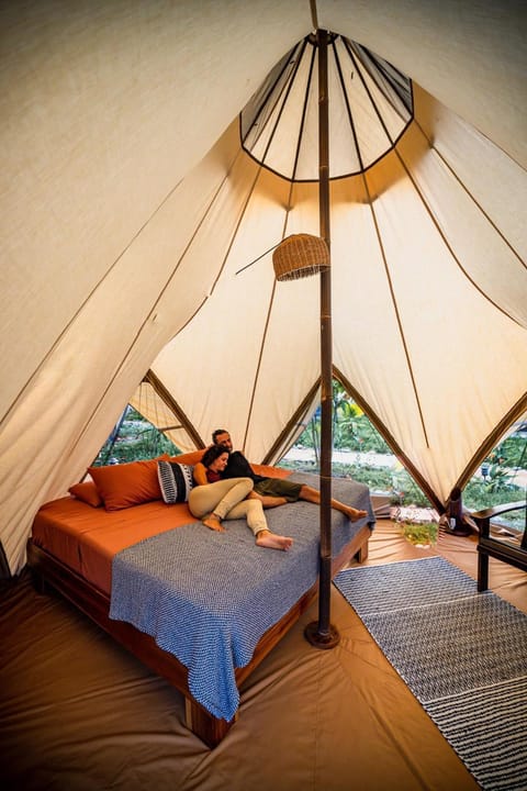 Eco Luxe Glamping Tent - King Bed at Holos Campground/ 
RV Resort in Bahía Ballena