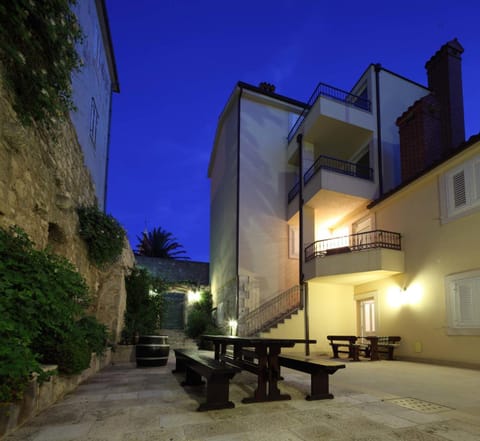 Facade/entrance, Night, Summer, On site, Garden view