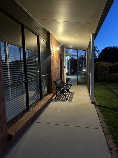 Property building, Patio, Night, Balcony/Terrace