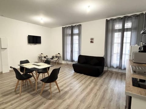 F2 meublé avec balcon, clim, WIFI, animaux admis - 50m des thermes - FR-1-703-198 Apartment in Alt Empordà