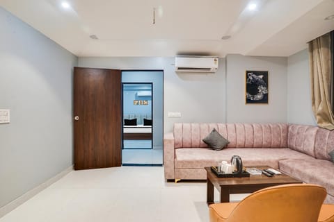 Living room, Seating area, Bedroom, air conditioner