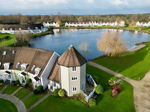 Property building, Natural landscape, Lake view