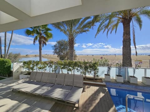 Natural landscape, Beach, Pool view, Sea view, sunbed