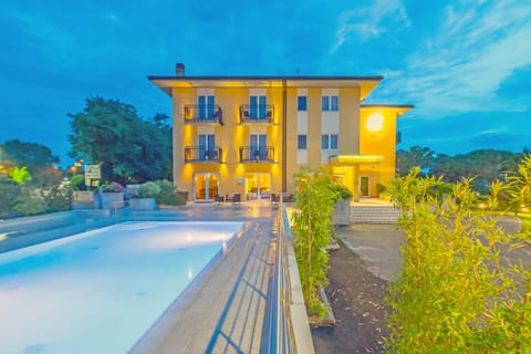 Night, Swimming pool, Swimming pool
