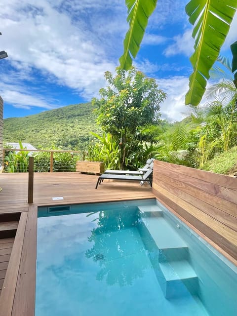 Natural landscape, Balcony/Terrace, Mountain view, Pool view, Swimming pool, Swimming pool, sunbed