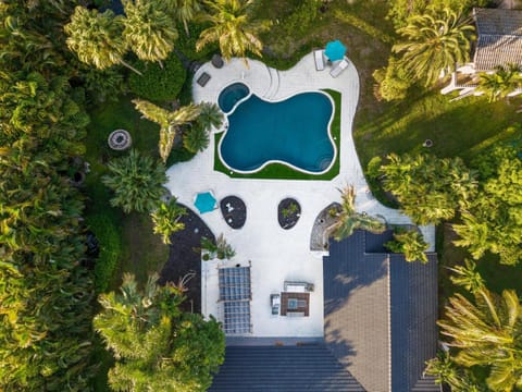 Bird's eye view, Garden, Garden, Hot Tub, Pool view, Swimming pool, Swimming pool