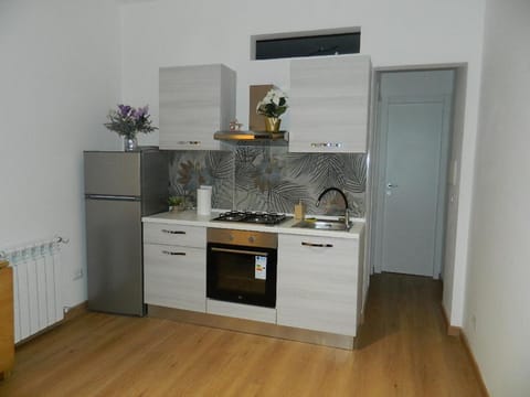 Kitchen or kitchenette, oven, stove