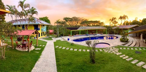 View (from property/room), Pool view, Sunset