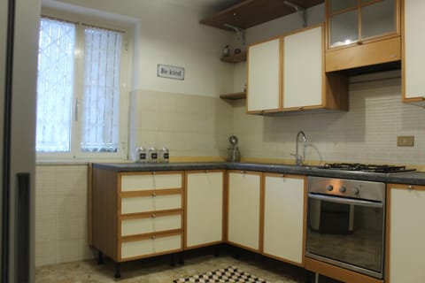 Kitchen or kitchenette, oven, stove