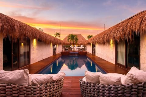 Patio, Day, Natural landscape, Balcony/Terrace, Pool view, Swimming pool, Sunset, sunbed