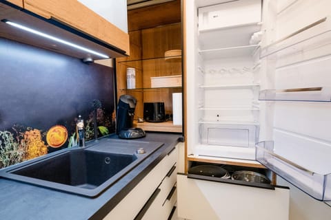 Kitchen or kitchenette, dishwasher, oven