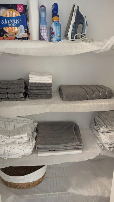 towels, wardrobe