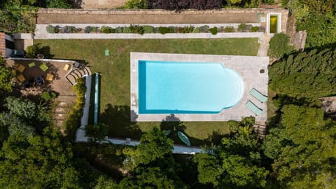 Spring, Day, Natural landscape, Bird's eye view, Pool view, Swimming pool