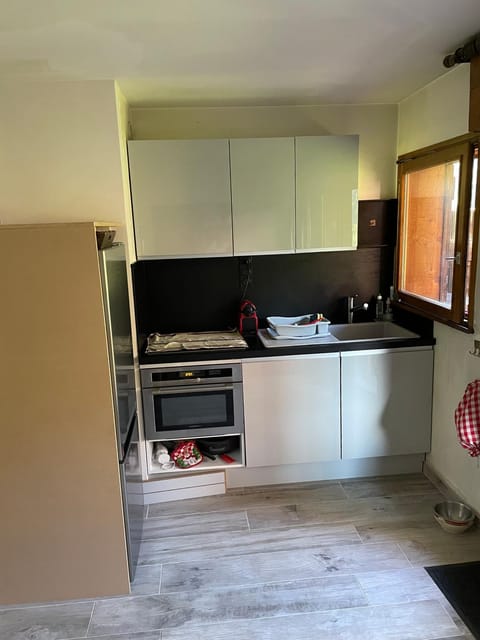 Kitchen or kitchenette, dishwasher, stove