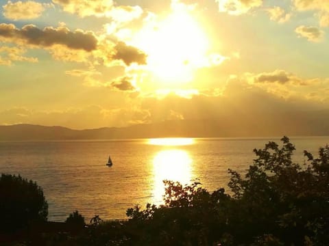 Natural landscape, Summer, Lake view, Mountain view, Sunset