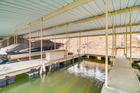 Boat Dock and Lake Access Cabin with Grill in Afton House in Lake O The Cherokees