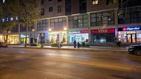 Property building, Night, Street view