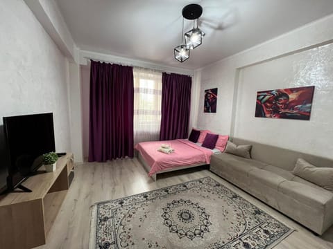 1 комнатная студия, около ТРЦ Мега Apartment in Almaty