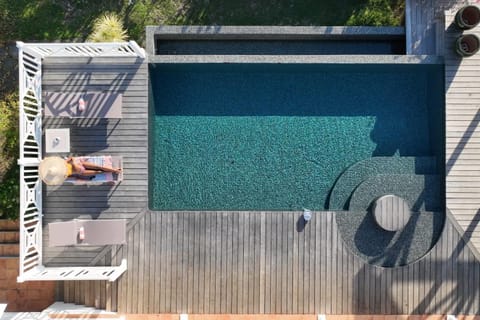 Pool view, sunbed