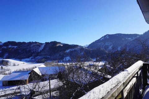 Natural landscape, Winter, Balcony/Terrace, Mountain view