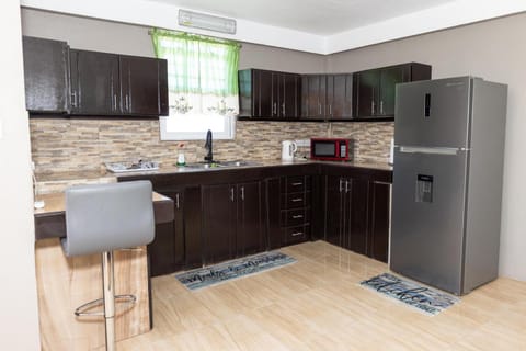 Kitchen or kitchenette, minibar, oven, stove