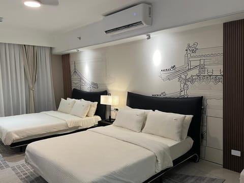 Bed, Photo of the whole room, Bedroom, air conditioner