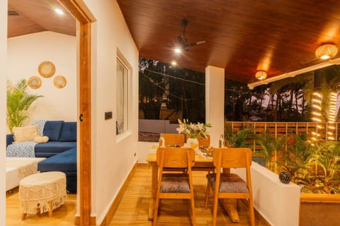 Patio, Night, Living room, Seating area