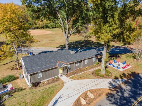 Property building, Natural landscape, Bird's eye view